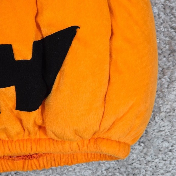Halloween Pumpkin Costume Toddler 2T Orange Jack O Lantern Outfit - Picture 2 of 7